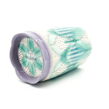 Load image into Gallery viewer, Cup 12oz - White Gold Luster Dots