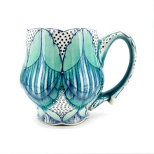 Load image into Gallery viewer, Mug 15 oz - White Gold Luster Dots