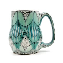 Load image into Gallery viewer, Mug 14oz - White Gold Luster Dots