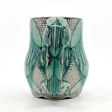 Load image into Gallery viewer, Mug 14oz - White Gold Luster Dots