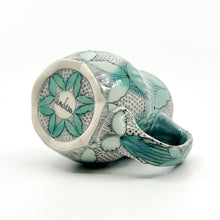 Load image into Gallery viewer, Mug 14oz - White Gold Luster Dots